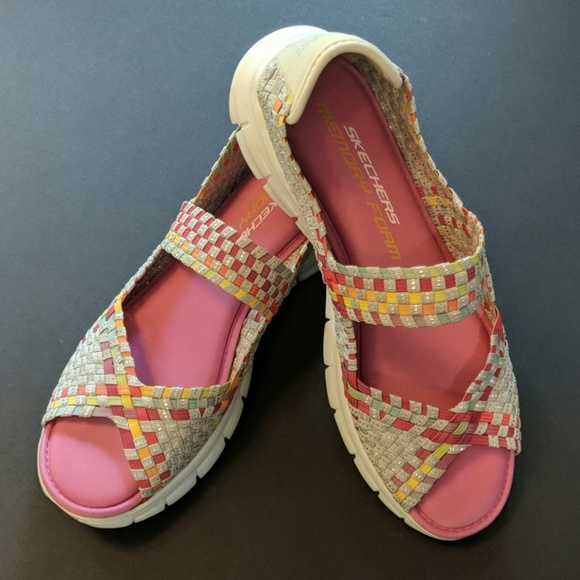 skechers woven mary janes